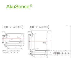 Dual <strong>Output</strong> 30mm Slot Width Frame Fork Photoelectric <strong>Sensor</strong> Precision Detection Laser <strong>Proximity</strong> Position <strong>Sensor</strong> - Product Image 3