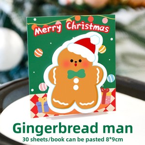 30 Sheets/Gói Giáng Sinh Theo Chủ Đề Hình Chú Ý Giáng Sinh Trang Trí Dính Memo Pads Dễ Thương Giáng Sinh Tin Nhắn Memo Pads - Product Image 6