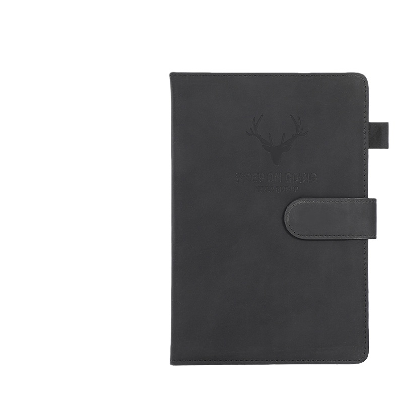 A5 magnetic buckle deer head--Black
