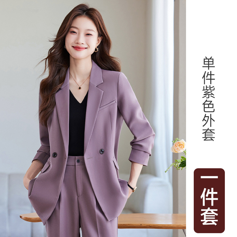 purple suit