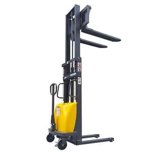 Apilador semieléctrico 1T 1,5 T 2T Carretilla elevadora de elevación hidráulica Carro apilador semiautomático - Product Image 2