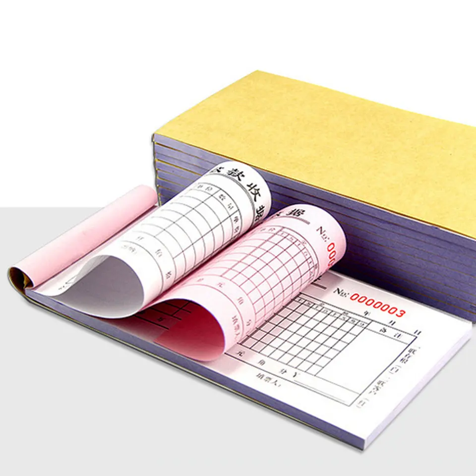 अनुकूलित 2 3 4 5 प्लाई एनसीआर बुक प्रिंटिंग बिल रजिस्टर अतिथि चेक कंपनी डुप्लिकेट कॉपी कार्बोनलेस पेपर