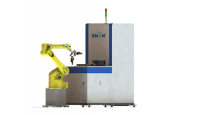Industrielle Roboterarm lösung mit automatischer Lade-und Entlade tabelle Kol labor ativ mit Kern motor komponenten