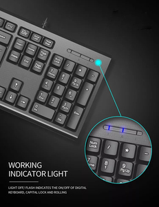 Ratón de teclado con cable USB para ordenador, barato