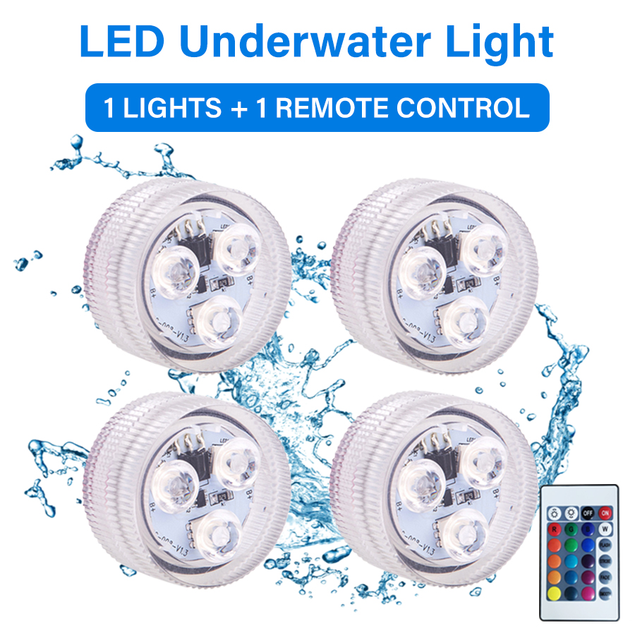 4pcs-Colorful-LED-With-one-Remote-Controller