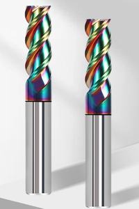 Colorful Coating End Milling <strong>Cutter</strong> With Wave Edge Capacity Speed-up Tungsten Steel for Aluminum - Product Image 4