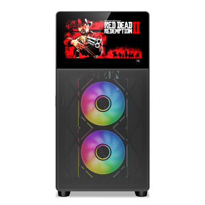 Porta aperta pannello laterale in vetro temperato ATX Gaming Case con schermo Display LCD custodia del Computer - Product Image 6