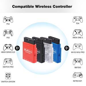 Blueretro PS2蓝牙无线控制器适配器PS2 PSX PS一个控制台到PS3 PS4 PS5控制器复古游戏配件 - Product Image 6