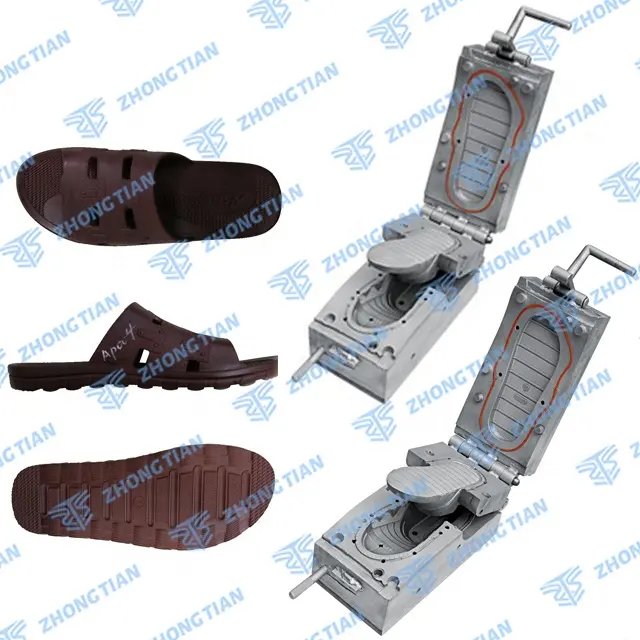 Popüler tasarım PVC hava üfleme terlik ayakkabı kalıplama makinesi PVC hava üfleme ayakkabı kalıp