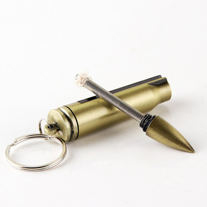 Toptan Mini metal mermi şekli çakmaktaşı maç çakmak anahtarlık mermi şekli çakmak - Product Image 2