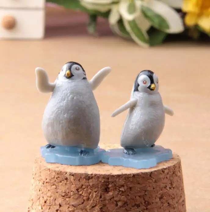 Pinguino del Madagascar Micro Bonsai carnoso Mini fata giardino resina arte artigianato decorazione articoli alimentari