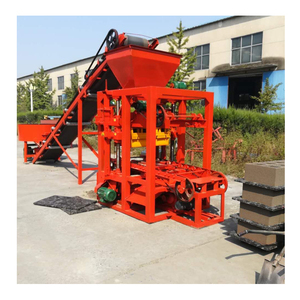 220V <strong>QTJ4</strong>-26D Hollow <strong>Block</strong> Making <strong>Machine</strong> for Concrete Sand Cement with Engine Mold Core Components for Brick Production Line - Product Image 4