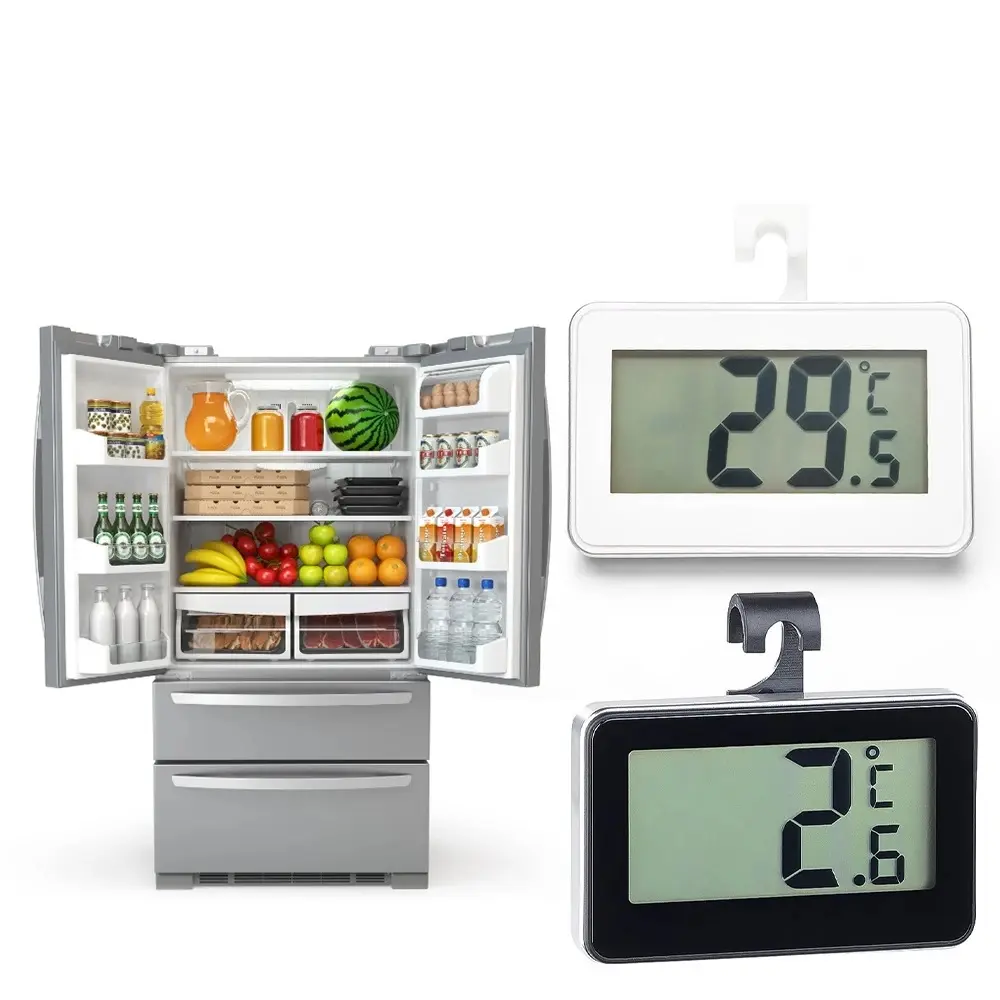 Thermomètre électronique thermomètre numérique domestique thermomètre mural pour réfrigérateur alarme de gel pour congélateur
