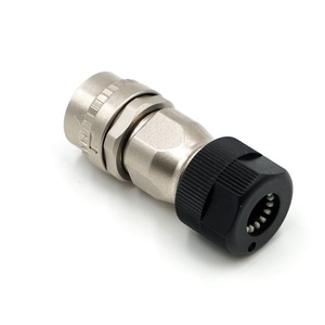 LECHUAN tek dokunuşla kilitleme tarzı küçük boyutlu CM10-SP10S-M D6 Metal düz yuvarlak dairesel konnektörler - Product Image 2