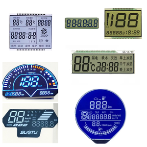 Kunden spezifisches TN6-digit 7-Segment-LCD-Display Schwarzer Hintergrund Weißer Text Industrielle Anzeige Instrumenten segment code Anpassbar - Product Image 1