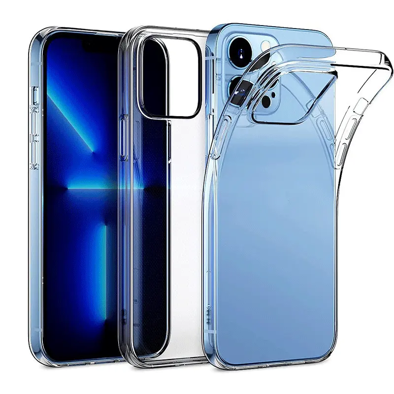 Độ nét cao Trong Suốt TPU trường hợp điện thoại cho Iphone 15 Pro Max 14 Pro Chống Sốc Silicone rõ ràng Bìa trường hợp đối với iPhone 15 trường hợp