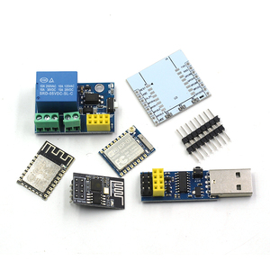 ESP8266 modulo wireless WIFI seriale ESP8266 ESP01/01S adattatore breadboard ESP-01/ CH340C masterizzatore firmware download - Product Image 1