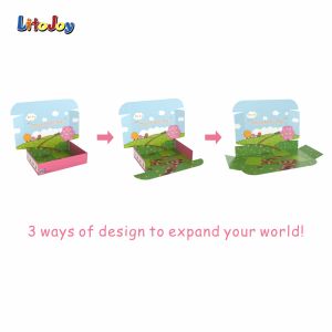 LitoJoy DIY กล่องนิทานหมูน้อยสามตัว,ดินเหนียวนุ่มมากพร้อมคำแนะนำสำหรับครอบครัวและโรงเรียน - Product Image 4