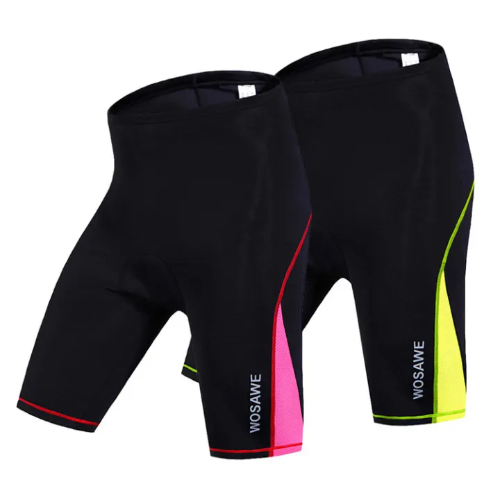 WOSAWE-pantalones cortos de ciclismo para mujer, ropa de bicicleta, pantalones cortos acolchados 3D, ropa deportiva transpirable