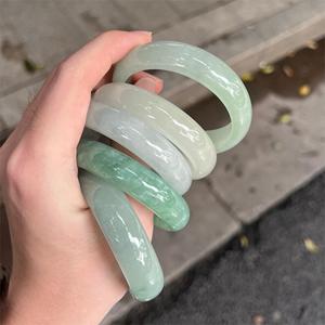 Myanmar <strong>Jade</strong> Green 50~54mm Small Adult <strong>Jade</strong> Bangle Jadeite Bangle Women Stone Bracelet Charm Bangles for Mother's <strong>Day</strong> Gift