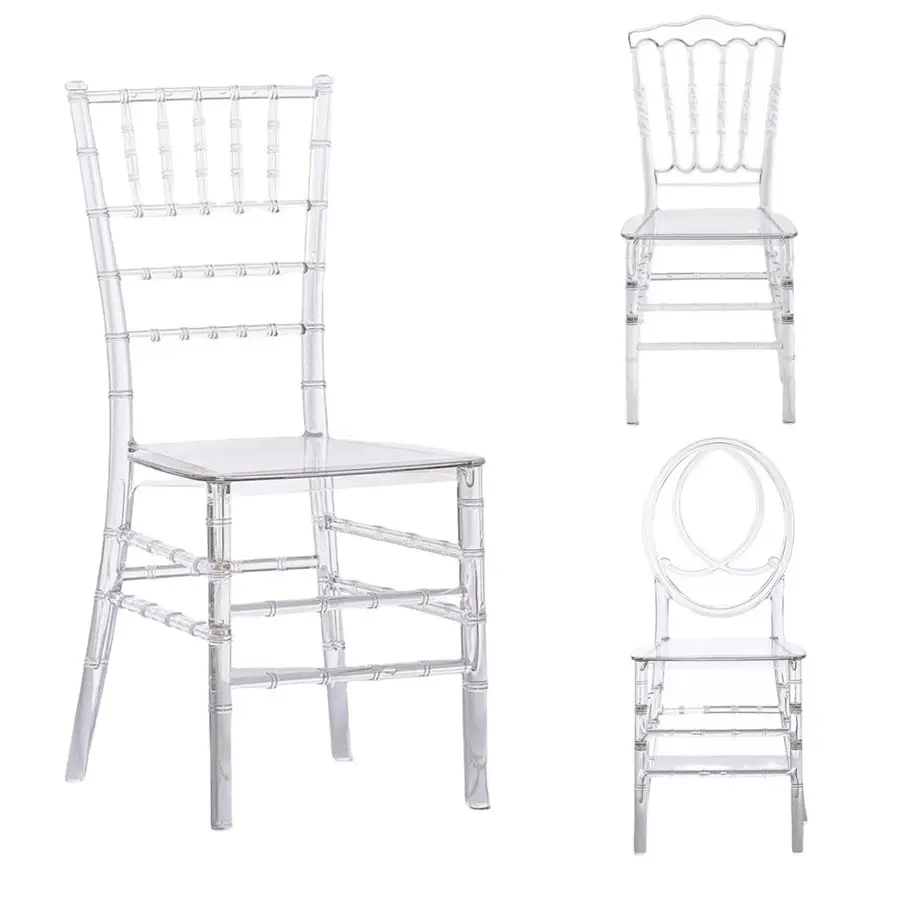 Лидер продаж, Прочные прозрачные стулья из прозрачного пластика, праздничные стулья на открытом воздухе, современные легкие дешевые стулья