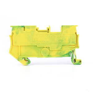 PT 1.5-TWIN-PE接地プッシュイン1入力2出力プッシュインディンレールターミナルブロック - Product Image 2