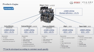 เครื่องยนต์เมจิกคอร์, DHT และเครื่องกำเนิดไฟฟ้าและชุดประกอบ E-Motor สำหรับรถยนต์ไฟฟ้าไฮบริด HEV PHEV reev - Product Image 3