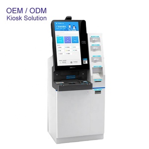 Quiosco de pantalla táctil de 19 pulgadas y 21,5 pulgadas, terminal de autoservicio, quiosco de impresión de papel A4 con teclado 64 con impresora láser a color A4 - Product Image 3