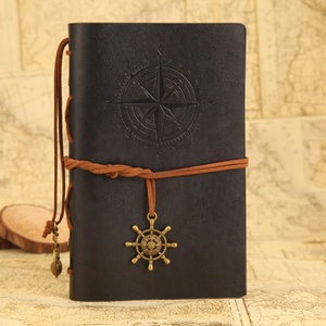 Quaderno personalizzato in pelle PU diario di viaggio vuoto diario di scrittura ricaricabile taccuino Planner pagine sfoderate Vintage raccoglitore note libro - Product Image 2