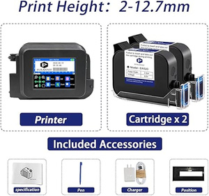 Mini Batch Code Tragbare Handheld Schnellt rocknende Tinte Chargen nummer Bild Logo Druckmaschinen - Product Image 4