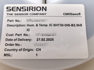 <strong>Sensor</strong> SHT30-DIS-B2.5KS <strong>SENSOR</strong> HUMID/TEMP 5V I2C 2% SMD Ic Chips Electronics Components Integrated Circuits Other Ics - Product Image 3