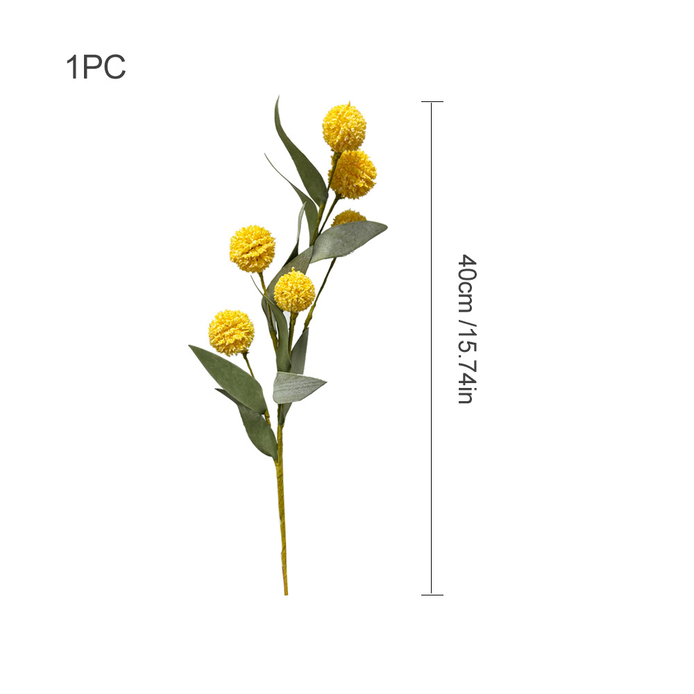 Pissenlit roulé à la main (tige unique) - jaune