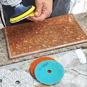 High Efficient and Aggressive Diamond Wet 3 Steps <strong>Polishing</strong> Pads Dry or Wet <strong>Use</strong> for <strong>Polishing</strong> and Buffing Granite Quartz Stone - Product Image 5