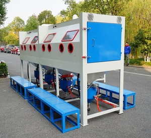 Multi Station Pressure Sandblasting Cabinet <strong>Big</strong> Sandblast Machine - Product Image 5
