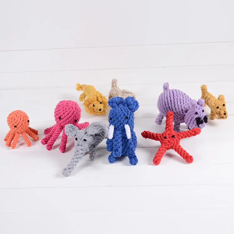 Conjunto de cachorros de juguete para mascotas, juguetes interactivos de felpa para morder, suaves y suaves, venta al por mayor
