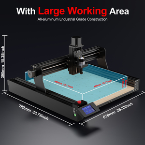 TWOTREES TTC450Pro 6090 enrutador CNC de madera máquina de 4 ejes 460*460 Kit de Marco servo con cabezal láser precios herramientas de corte - Product Image 6