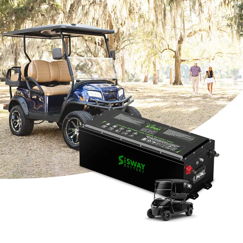 I-SWAY卸売48v lifepo4バッテリー105ah 150ah 200ah電気リチウムイオン電池クラブカーゴルフカート用