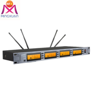 4 Kanalen Draadloze Headset Microfoon Hoofddeksels Bodypack Mic Professionele Ontvanger - Product Image 6