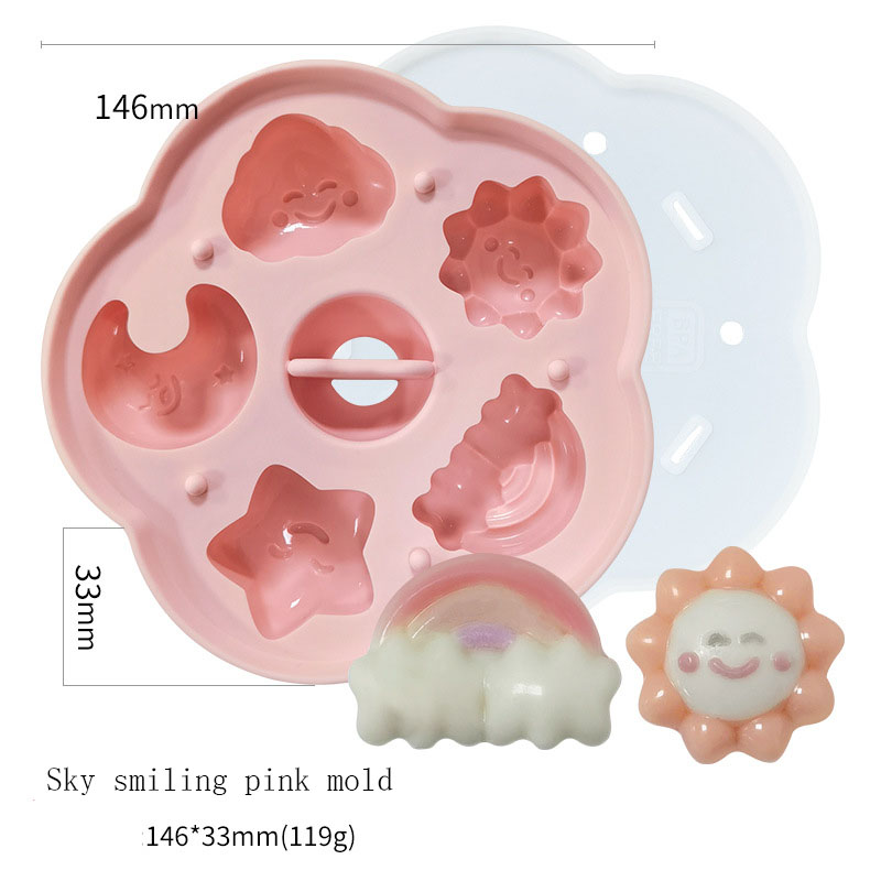 D5066-12 ciel souriant moule rose
