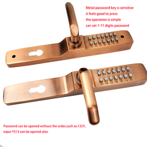 3 nesil kolay değişim kodu avlu alüminyum kapı kilidi mekanik anahtarsız giriş kapı kilidi kolu ile - Product Image 4