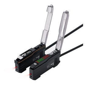 Nuevo amplificador de fibra óptica con pantalla Digital Original NPN 25us difuso reflectante a través de haz M4 M6 sensores de fibra óptica - Product Image 1