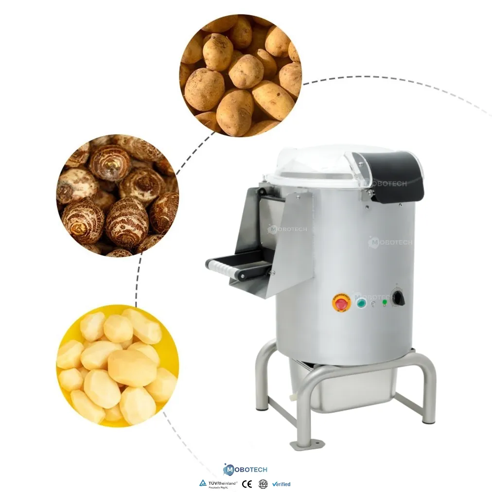 Máquina peladora de patatas comercial 70-260 KG/H Máquina peladora automática de patatas de frutas y verduras de acero inoxidable