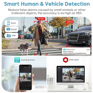 HITOSINO OEM HIK 5MP 8MP 4K ไมโครโฟนในตัว Night Vision การตรวจจับการเคลื่อนไหวป้อมปืนกล้อง IP - Product Image 3
