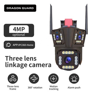 มังกร GUARD HSC034 สาม/สี่เลนส์ 4K 10X ซูมความปลอดภัยการตรวจจับการเคลื่อนไหวแพนเอียง PTZ กล้องวงจรปิดเครือข่าย IP WiFi กล้อง - Product Image 5