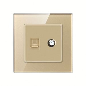 Type 86 Wall <strong>Network</strong> Cable Switch Socket Household Wired Closed Circuit Tv and Optical Fiber <strong>Network</strong> Panel Tv <strong>Computer</strong> - Product Image 4