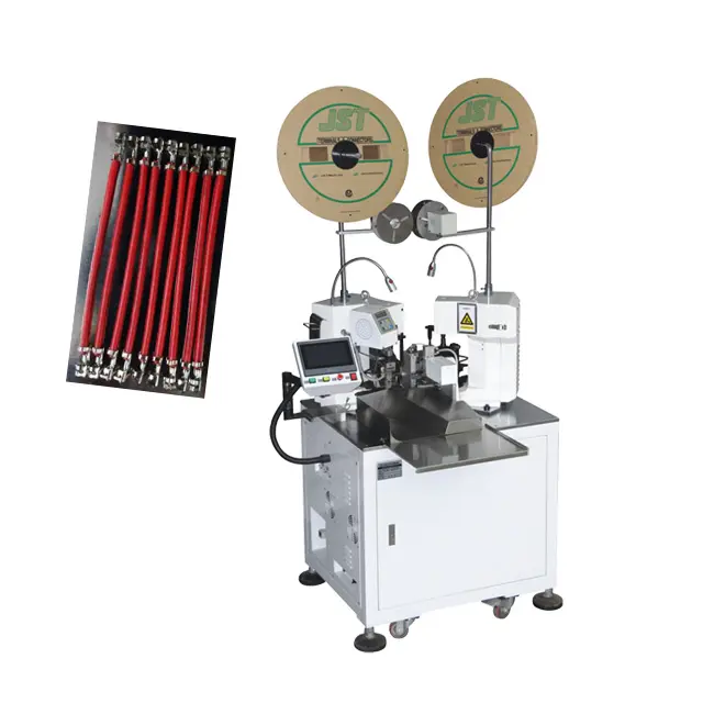 Cheap price crimping machine two heads Full automatic cutting stripping twisting crimping machine