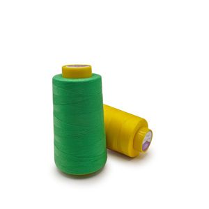 20/3 hilo de poliéster de costura barato proveedor de hilo de poliéster ANMA blanco para overlock de ropa - Product Image 4