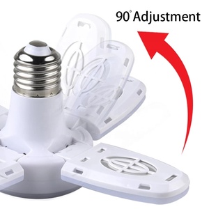 หลอดไฟ LED แบบพับได้ E27หลอด4 + 1,หลอดไฟเพดานพร้อมรีโมทควบคุมโคมไฟตั้งเวลาหลอด Led 4 + 1ดวง AC85-265V 28W - Product Image 6