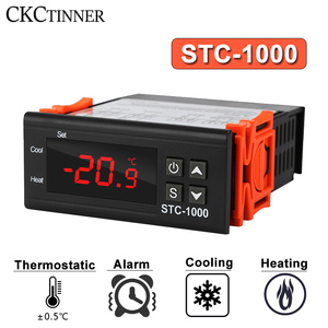 Termostato Digital LED, controlador de temperatura, relé termorregulador de STC-1000, refrigeración de calefacción para incubadora, CA 110-220V - Product Image 2