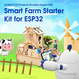 Arduinoロボット用ACEBOTTDIYスマートファームスターターキットSTEMスターターIoTオートメーションSTEAMプロジェクトESP32用木製ホーム - Product Image 3